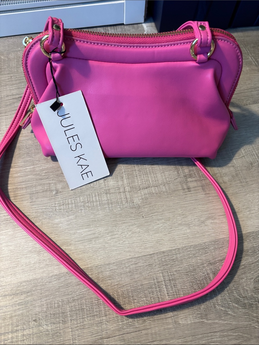 Jules Kae Fuchsia Mari Clutch